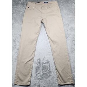 Ballin Pants Mens 34x34 Beige Modern Straight Stretch 5 Pocket Khaki Jeans